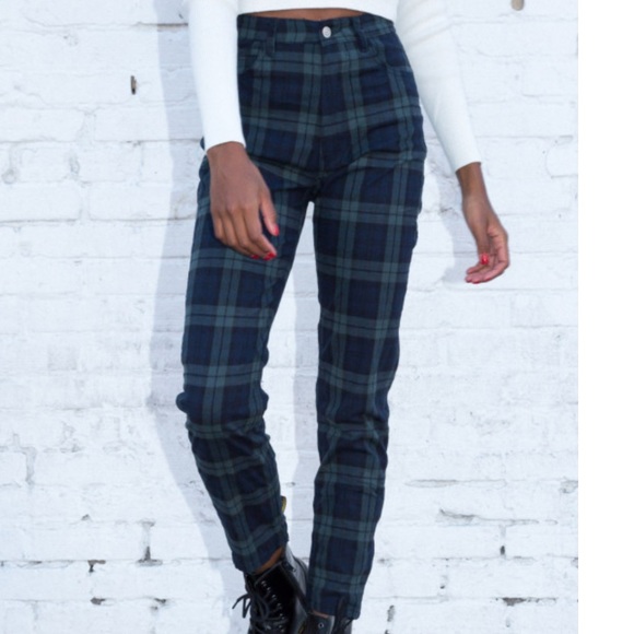 Brandy Melville Pants - NWT brandy melville plaid jane pants